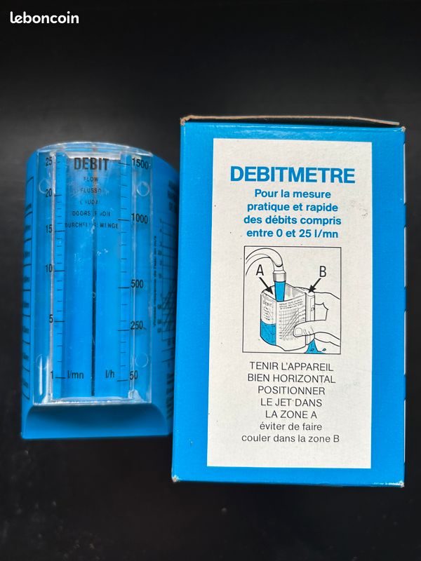 DEBIMETRE Mesure rapide débits d'eau 0 à 25 l/mn (image 5)