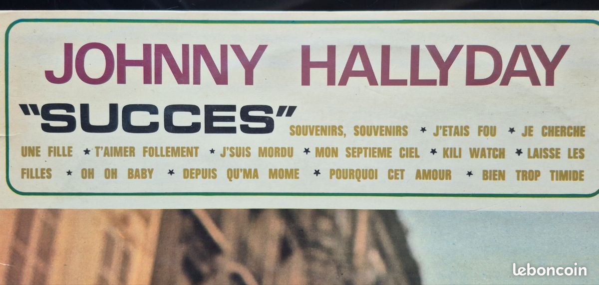 Vinyle 33t Johnny Hallyday "succes" (image 2)