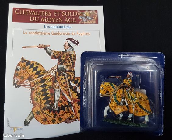 Figurine Médiévale Del Prado - Guidoriccio Da Fogliano - Cavalerie Italienne 1:30 Plomb