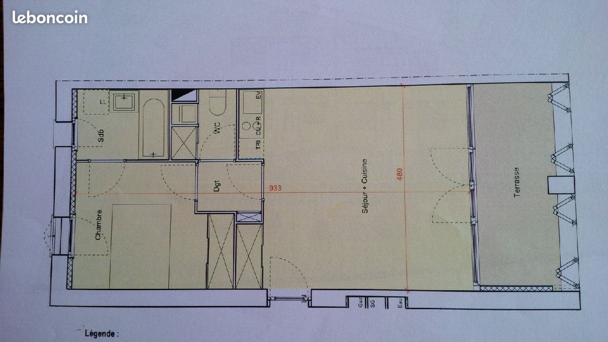 Appartement 2 pièces 44 m² · à Cornebarrieu · 44 m² · 119 500 €
