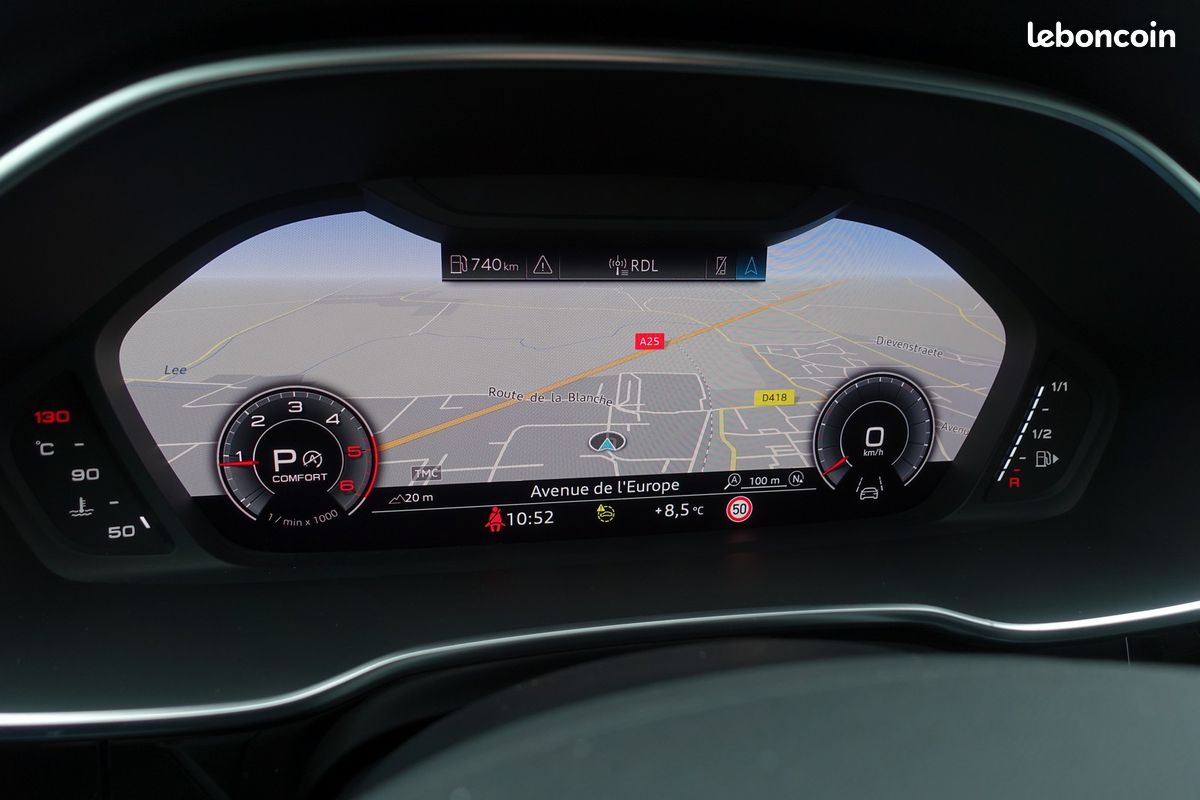 Q3 Sportback 35 Tdi 150cv S-Tronic Virtual cockpit/Cuir chauffant/Toit ouvrant/Grd Gps Europe/Accès confort/Caméra 360°/Carplay/Régulateur/Hayon électrique/1°Main/Garantie 12 mois (image 11)