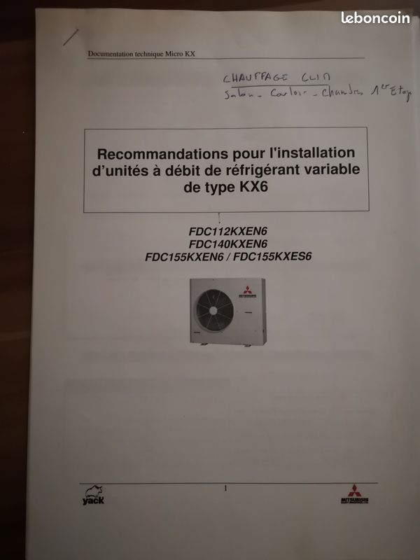 PAC Mitsubishi et 5 splits pour pieces (image 4)