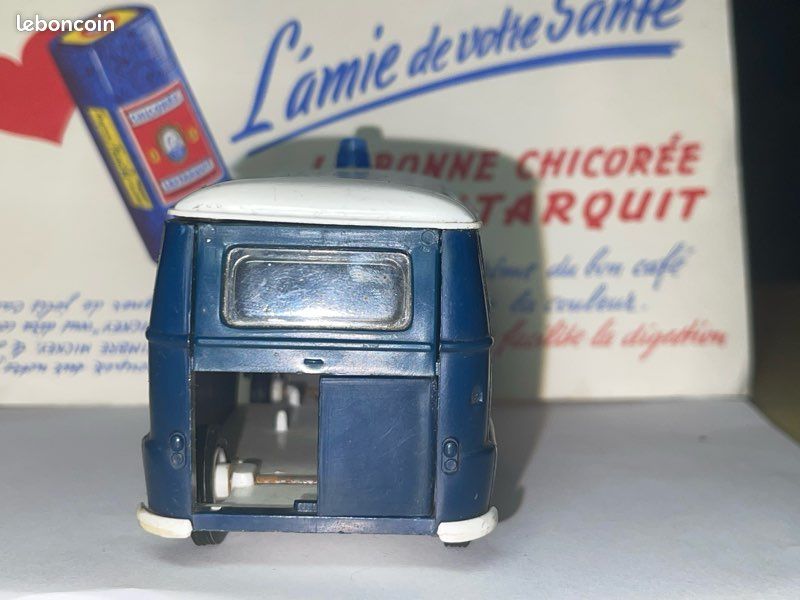 Rare Renault Estafette CRS – France Jouet / Joustra – Tôle, Boîte D'origine (état Neuf)