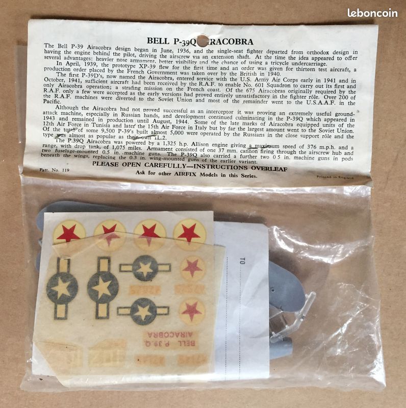 Maquette AIRFIX 1/72 en sachet vintage - Harward II - Collection Maquette AIRFIX 1/72 en sachet vintage - Harward II - Collection