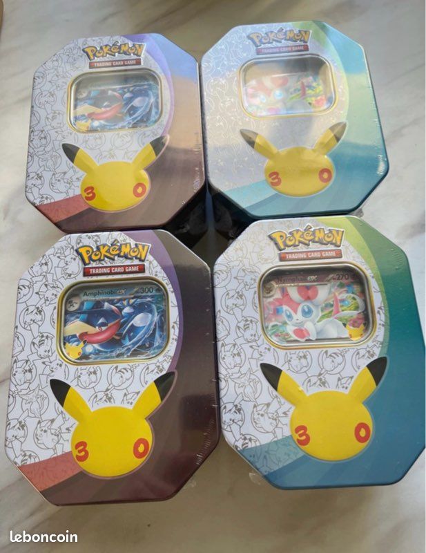 Lot 4 pokebox 30 ans pokemon (image 1)