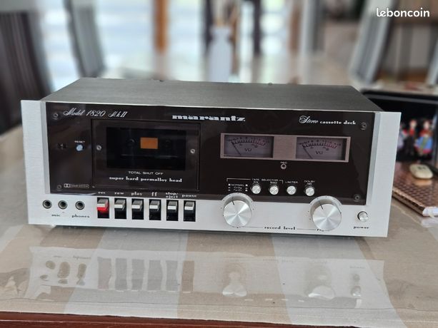 Platine Cassette Marantz Model 1820 MK II - Lecteur Enregistreur Argenté - Occasion
