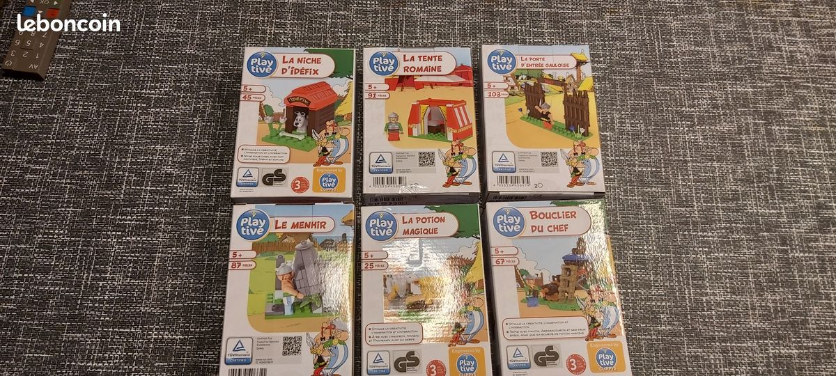 Prix pour les 6 Figurines obelix Astérix jouets boites neuves jamais ouvertes (image 1)