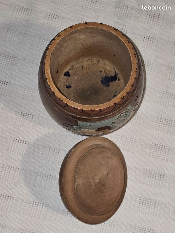 Pot en bois Bretagne - ancien - vintage (image 4)