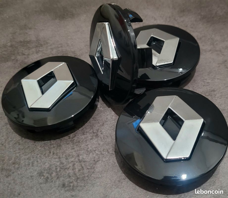 Cache De Roue Lot 4 caches moyeux 56 mm noirs enjoliveurs roue centre Logos capuchons ...