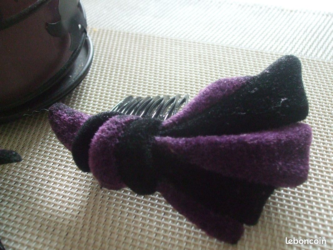 Halloween: VIOLET,ORANGE,NOIR: accessoires cheveux (4 pièces) (image 7)