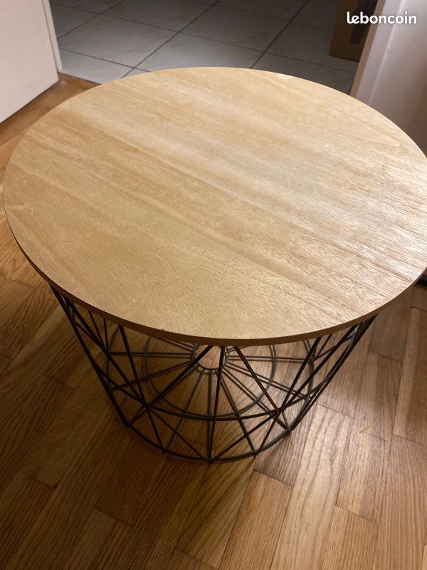 Table basse d’appoint bois (image 1)