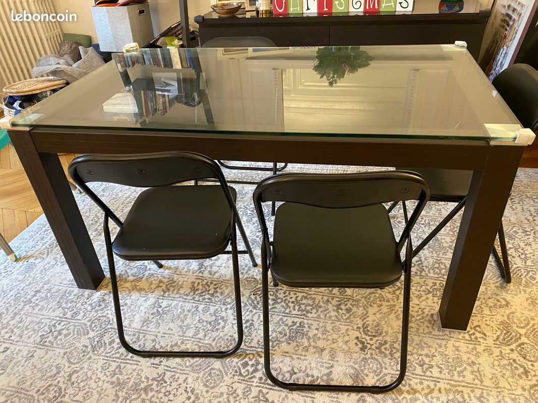 Table de salle à manger en verre - 100 (image 2)