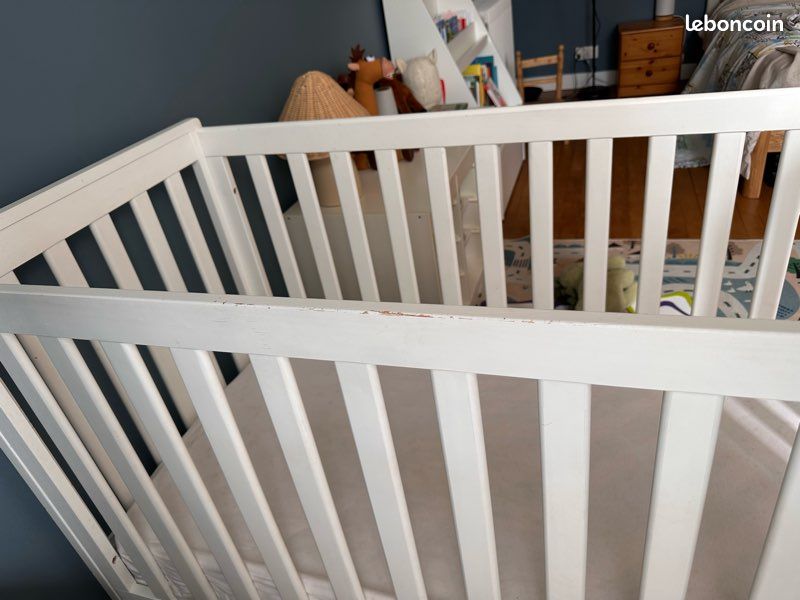 Lit bébé en bois adaptable 3 niveaux (image 4)