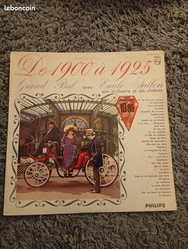 Vinyle RARE 33t De 1900 à 1925 (image 1)