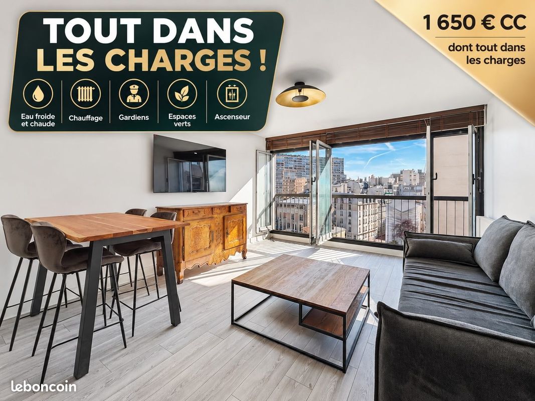 Appartement 2 pièces 47 m² · à Paris · 47 m² · 1 650 €/mois