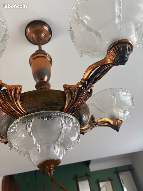 Paire de lustres en verre de Murano Poliedri gris de style Carlo Scarpa En vente sur