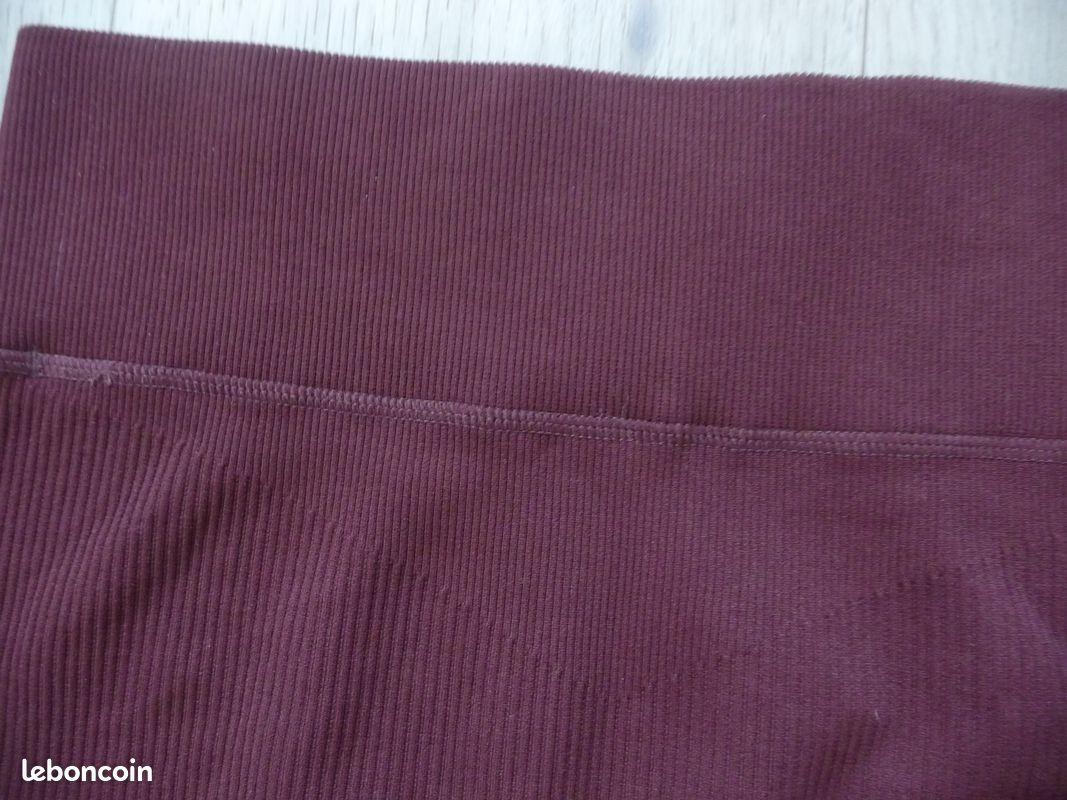 Pantalon equitation femme t. M gris et bordeaux (image 5)