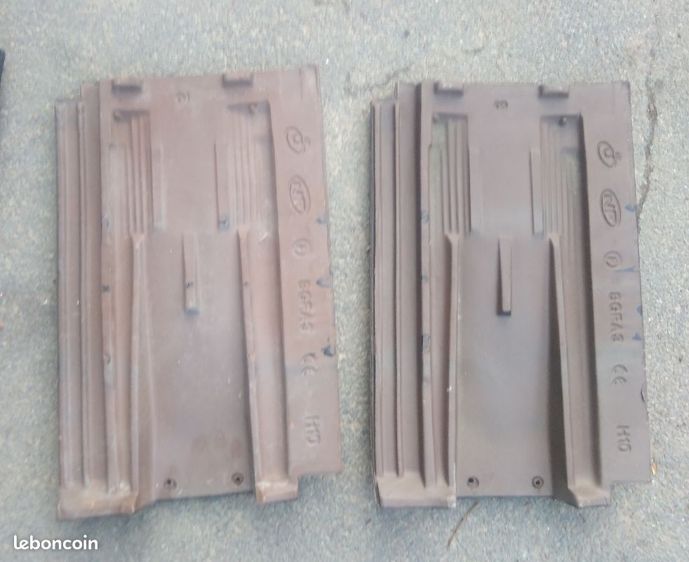 2 tuiles chatières koramic vernissées noires (image 3)