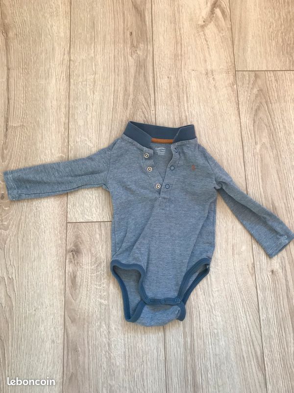 Lot 3pcs :1 jean et 1 body obaibi coton bio 12 mois (image 8)