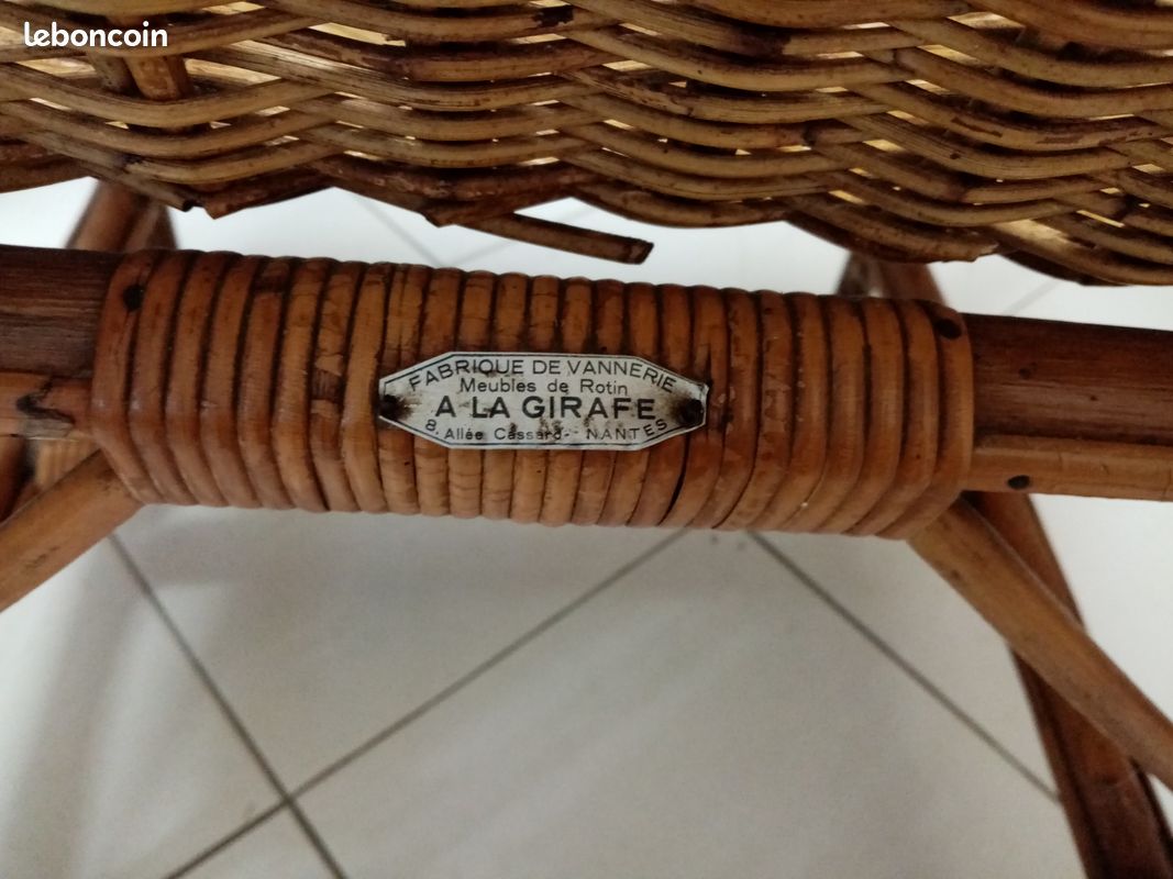 Fauteuil en rotin (image 3)