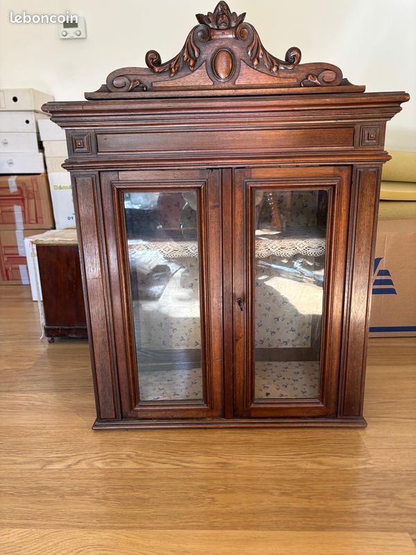 Vitrine à 2 portes (à poser sur un meuble bas) (image 2)