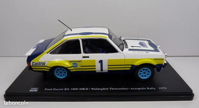 IXO Ford Escort MKII RS 1800 #7 Clark Rally Acropolis 1979 1/18 18RMC071B