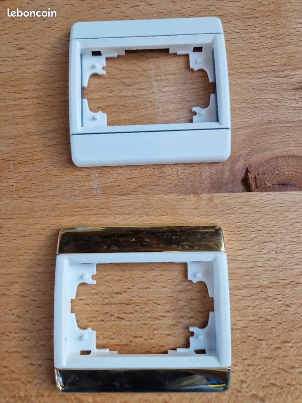 Interrupteur Double Poussoir + Stop ARNOULD INITIA 69427 - Pour Volet Roulant - Blanc, Neuf
