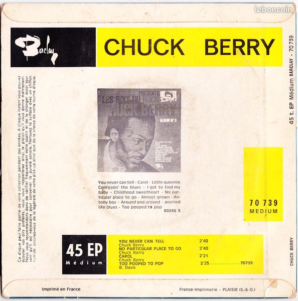 Chuck Berry – You Never Can Tell...45T (image 3)