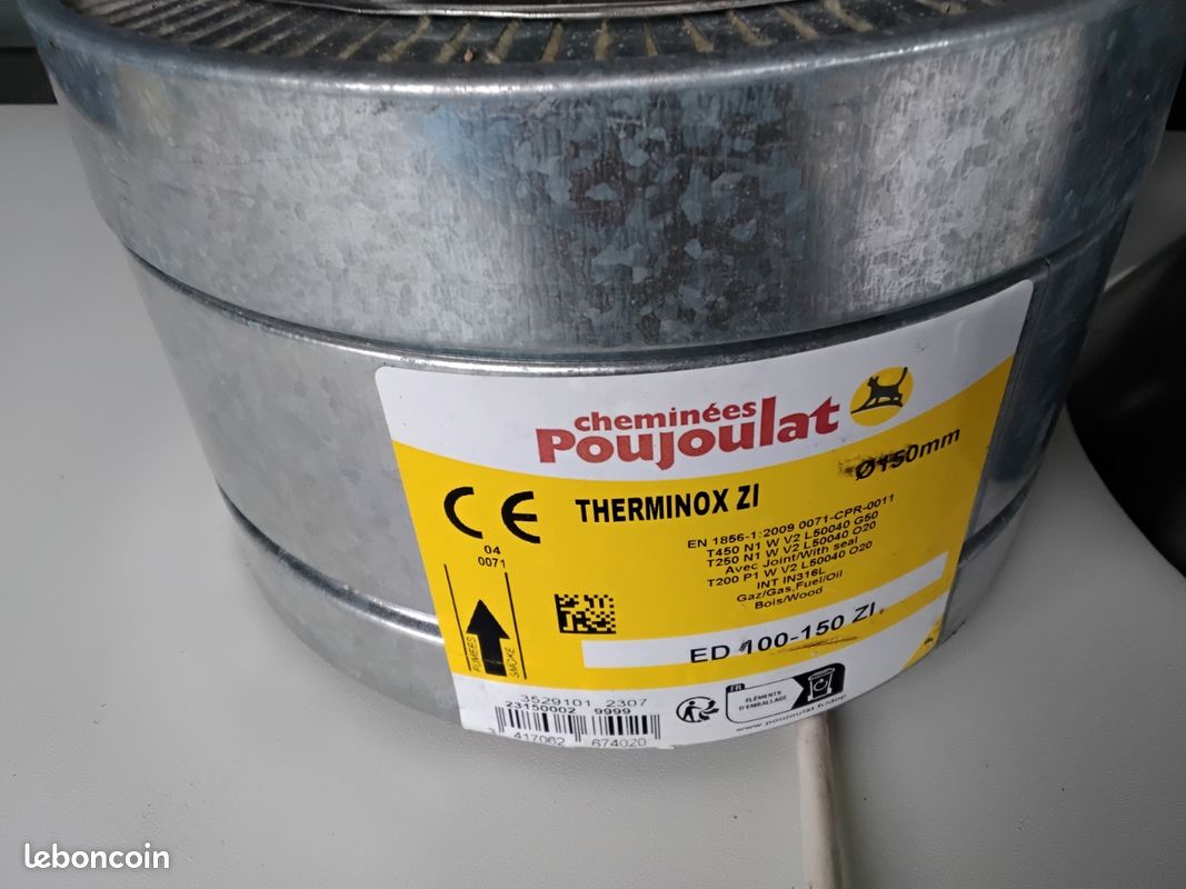 Element droit poujalat therminox ed 100/150 neuf (image 1)
