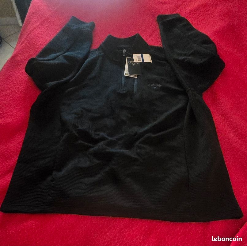 Pull homme de la Marque de vêtements pour sportifs Callaway, tissue avec protection solaire, taille XL - Vêtements