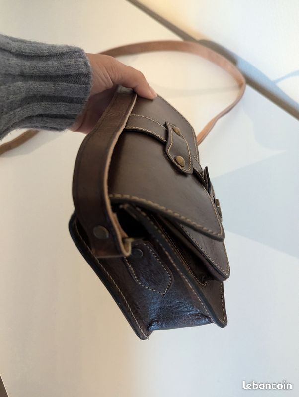 Sac 100% cuir fait main maroquinerie (image 2)