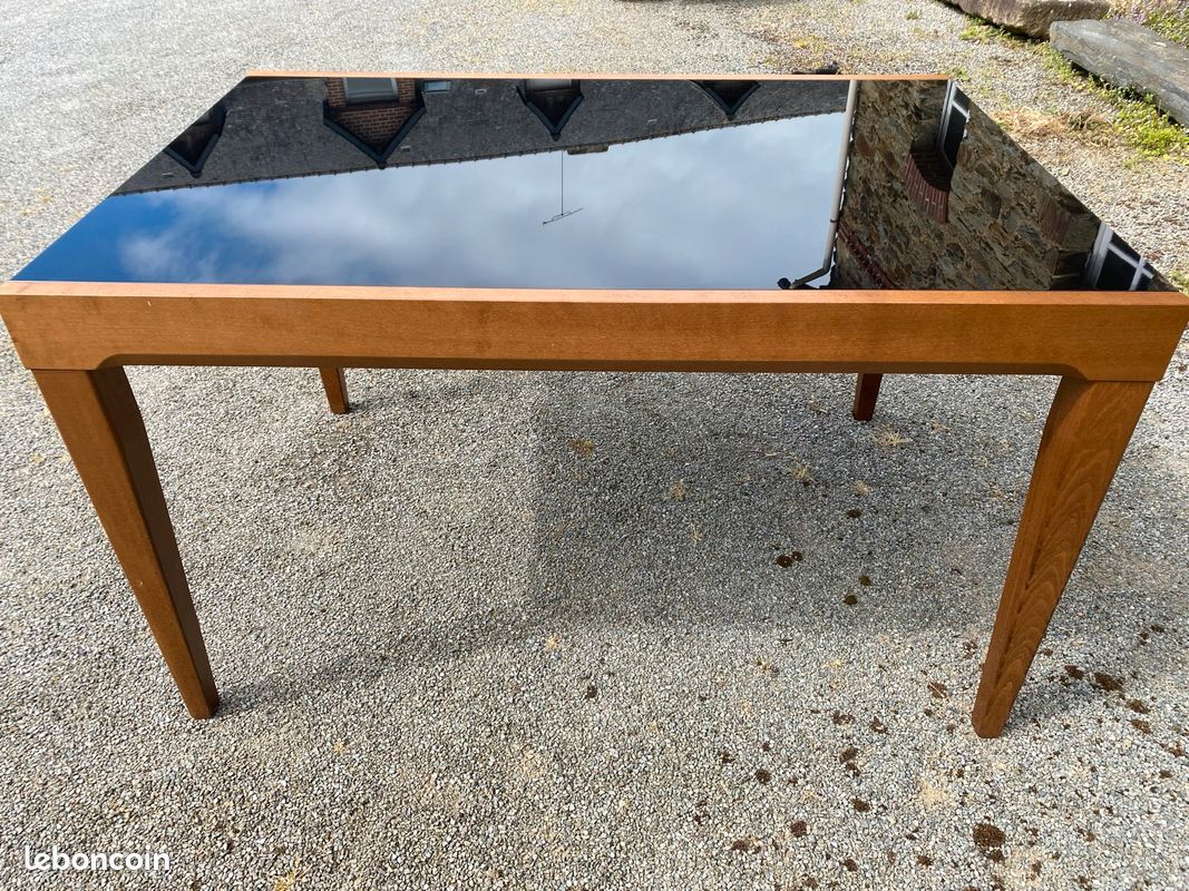 Table bois et verre (image 4)