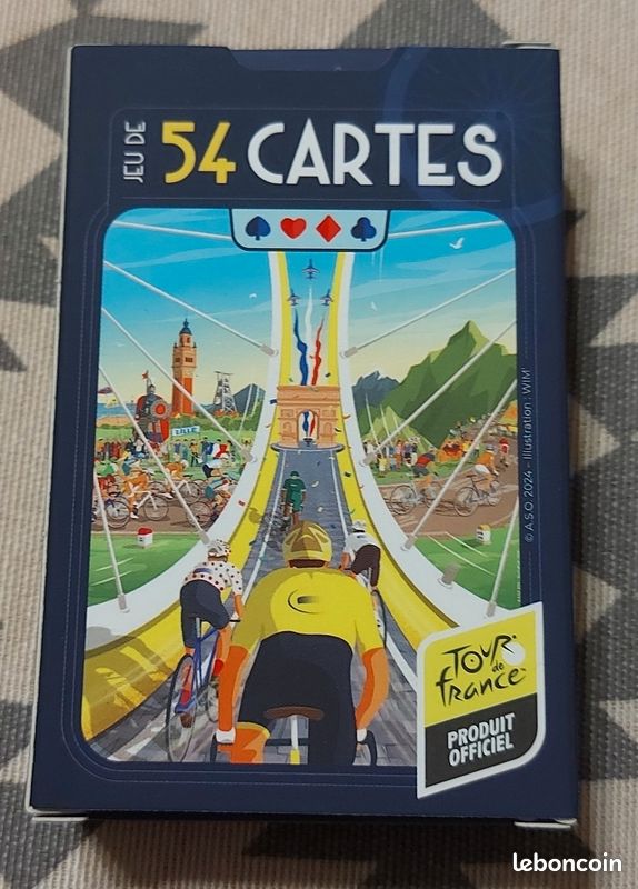 Lot Tour De France 2023 : 4 Gobelets + 54 Cartes - Edition Spéciale Cyclisme
