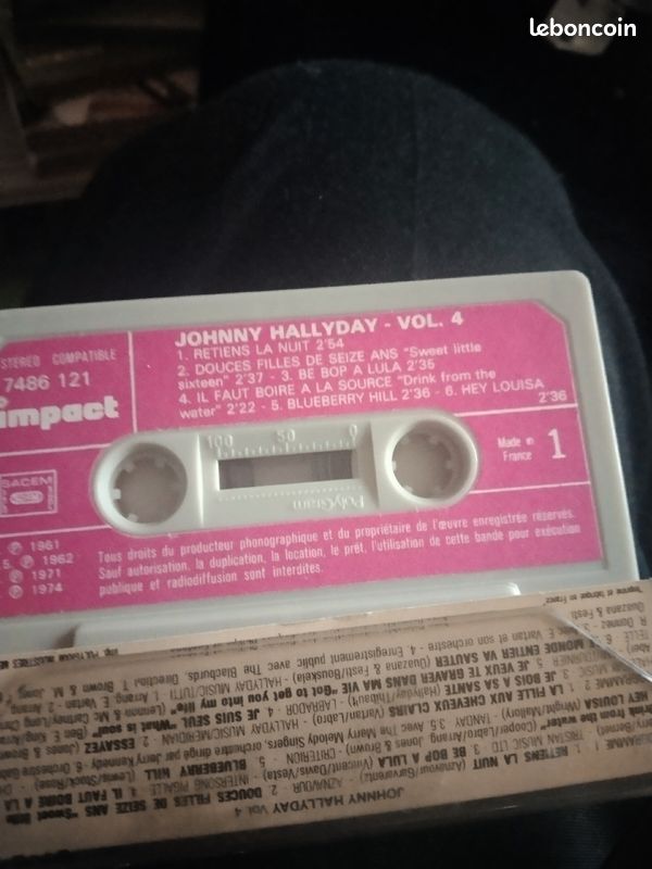 Cassette Johnny Hallyday (image 3)