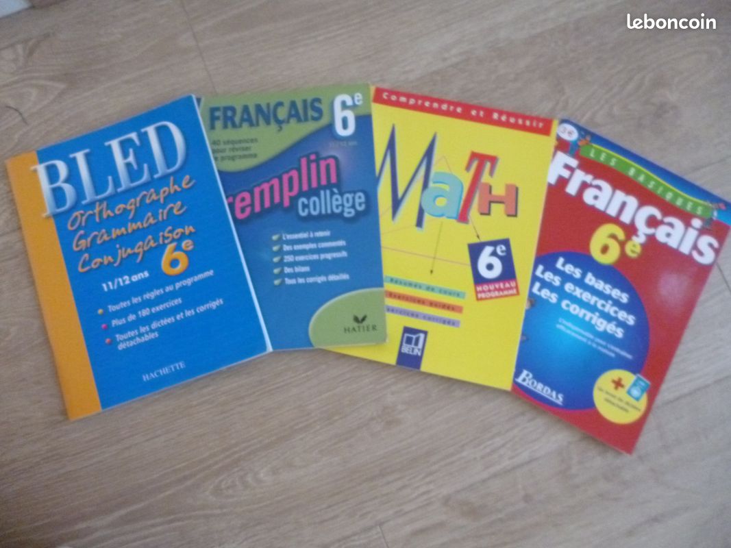 Lot de 4 livres d'exercices 6° (image 1)