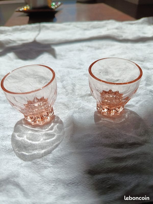 13 verres vintage Rosaline formes et contenances diverses (image 4)
