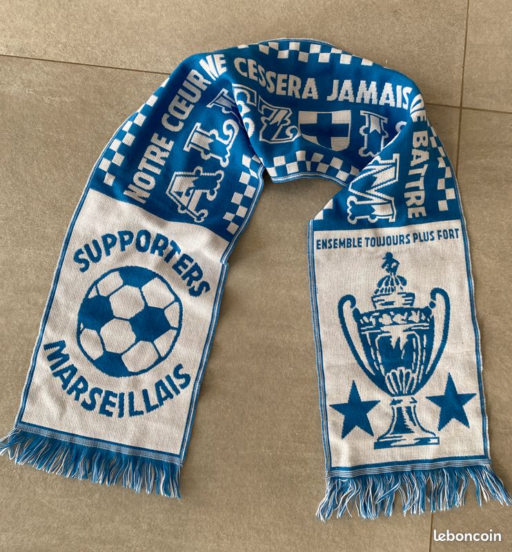 Écharpe OM Olympique de Marseille années 90