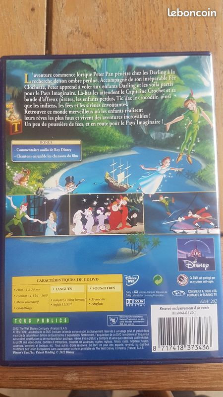 Dvd disney peter pan (image 2)