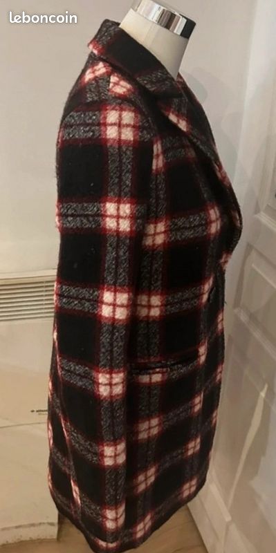 Mkt studio caban manteau femme 100% laine vierge taille 36 – wool coat (image 7)