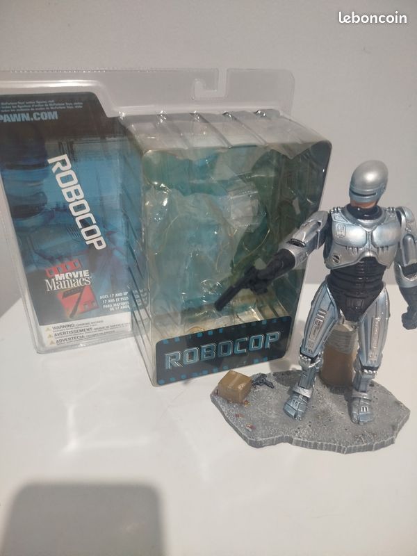 Moto à Friction Vintage Robot Cop - Jouet Rétro Des Années 80/90 - En Plastique