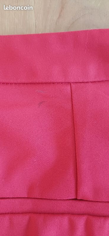 Pantalon femme chino rouge Mango 34 (image 12)