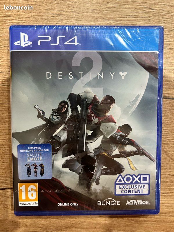 destiny 2 en francais jeu sur PS4 neuf sous blister 16 et