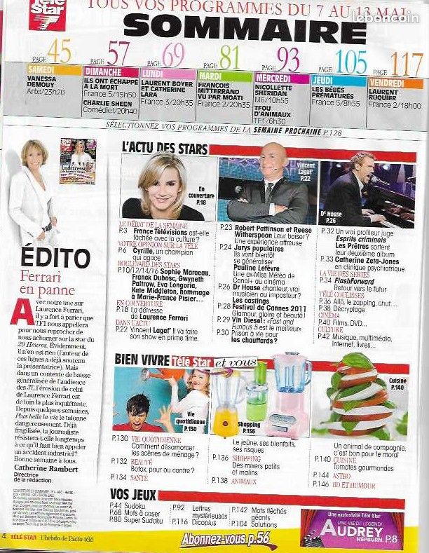 Tele stars n° 1805 mai 2011 (image 2)