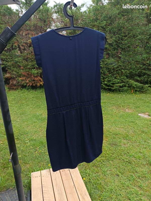 Robe I Code By IKKS Taille 38 - Noire, Soie, Longueur 93 Cm, Occasion Très Bon état