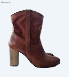 Bottines en cuir taille 39 (image 1)