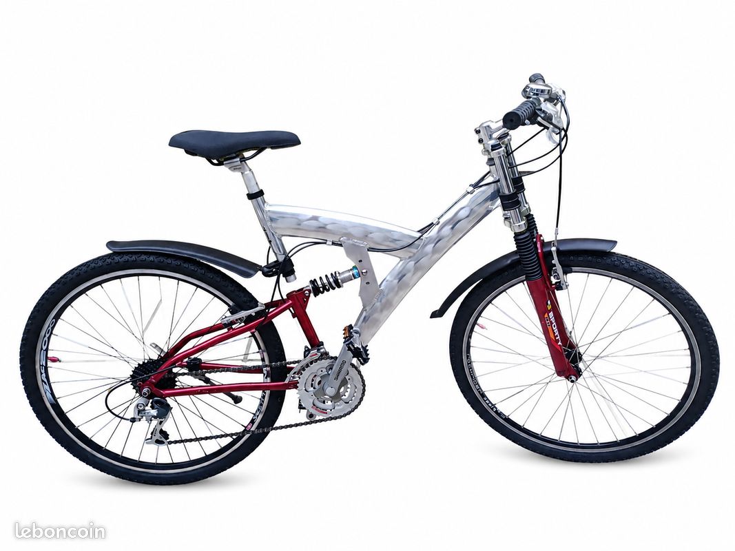 VTT 26" tout suspendu – Custom chrome - Nombreuses pièces neuves (image 1)