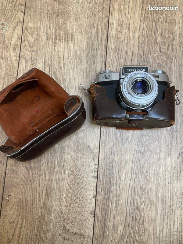 Appareil Photo Zeiss Ikon Contaflex – Synchro-Compur 2,8/50 – Argentique Vintage
