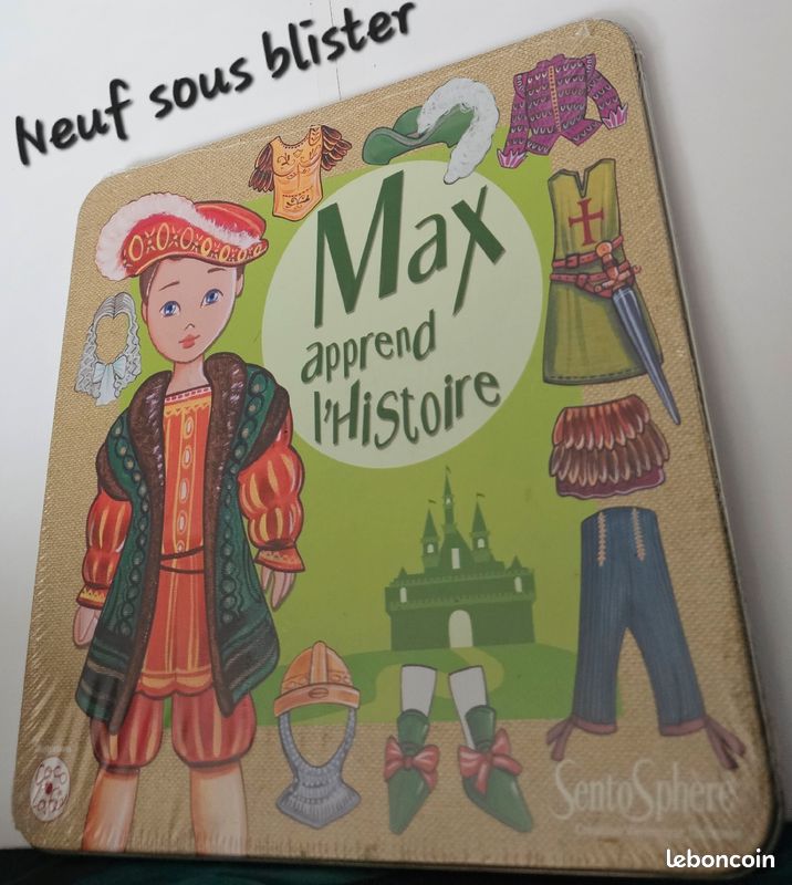 Jeu Magnétique " MAX APPREND L'HISTOIRE " - NEUF scellé- jti1 (image 2)