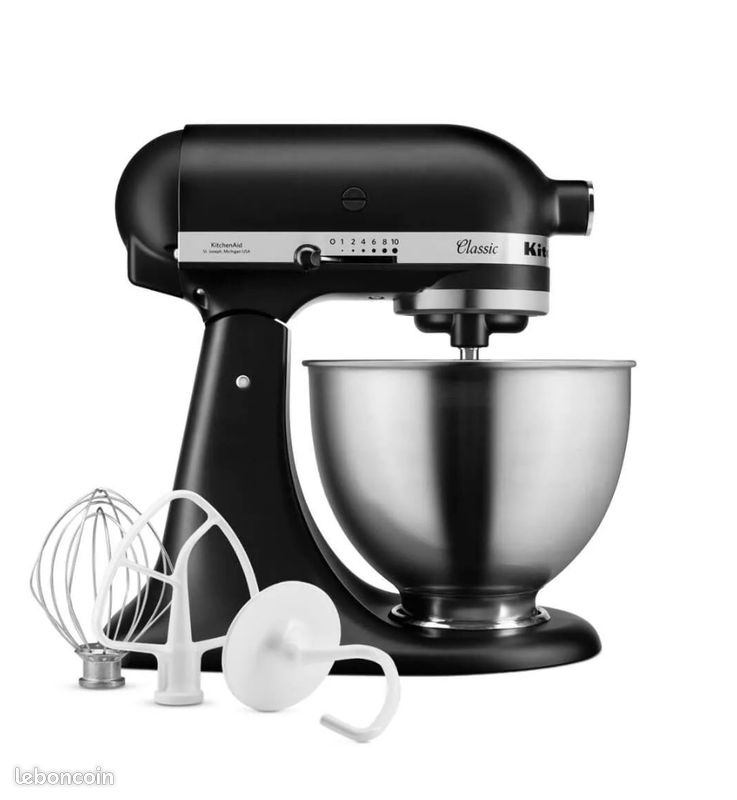 ROBOT PÂTISSIER À TÊTE INCLINABLE 4,3L - CLASSIC - Noir réglisse NEUF (image 1)