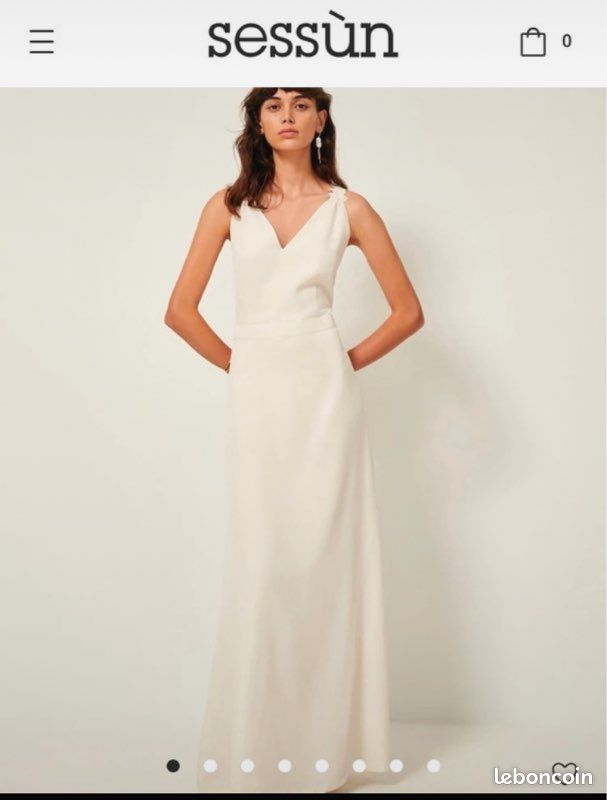 Sessun Oui Sessun Robe Blanche Robe Sessun Audrey OUI Taille S